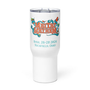 Mai Tai Mayhem 2024 travel mug with a handle